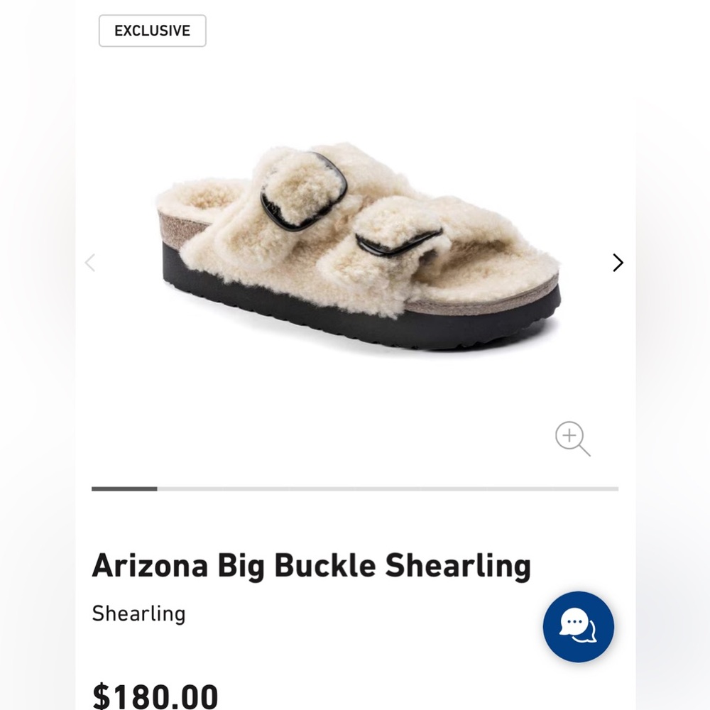Birkenstock shearling size 41/10